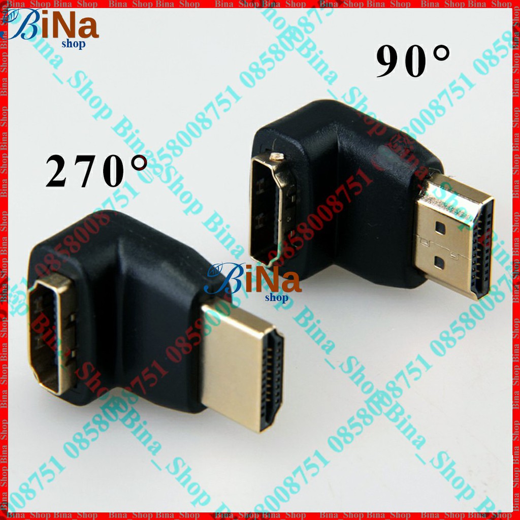 Đầu nối HDMI đực sang cái 90°/270°