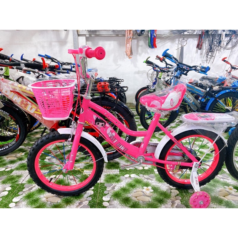 XE ĐẠP TRẺ EM 16IN 2 ỐNG GHBIKE ĐÀI LOAN NEW