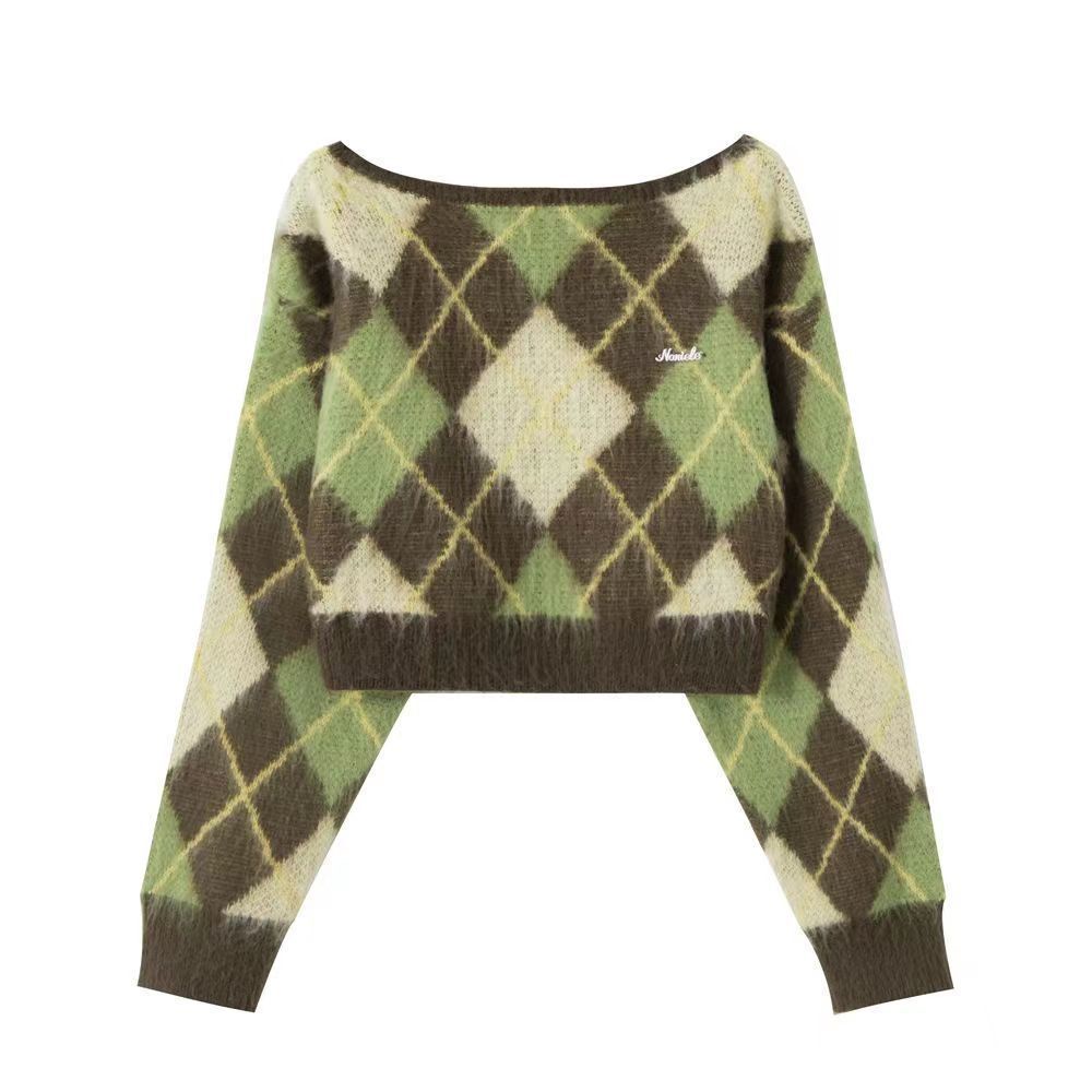 Áo Sweater Dệt Kim Dáng Rộng Thời Trang Mùa Thu Đông Ấm Áp