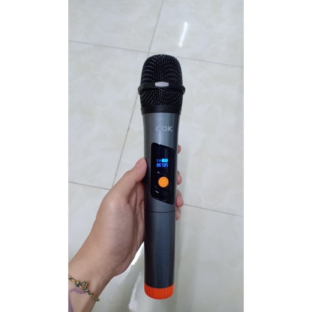 Micro không dây COK ST-106 [1 đầu thu tương thích 1 micro, phù hợp mọi loa kéo & amply có cổng Mic 6.5] BH 6 tháng