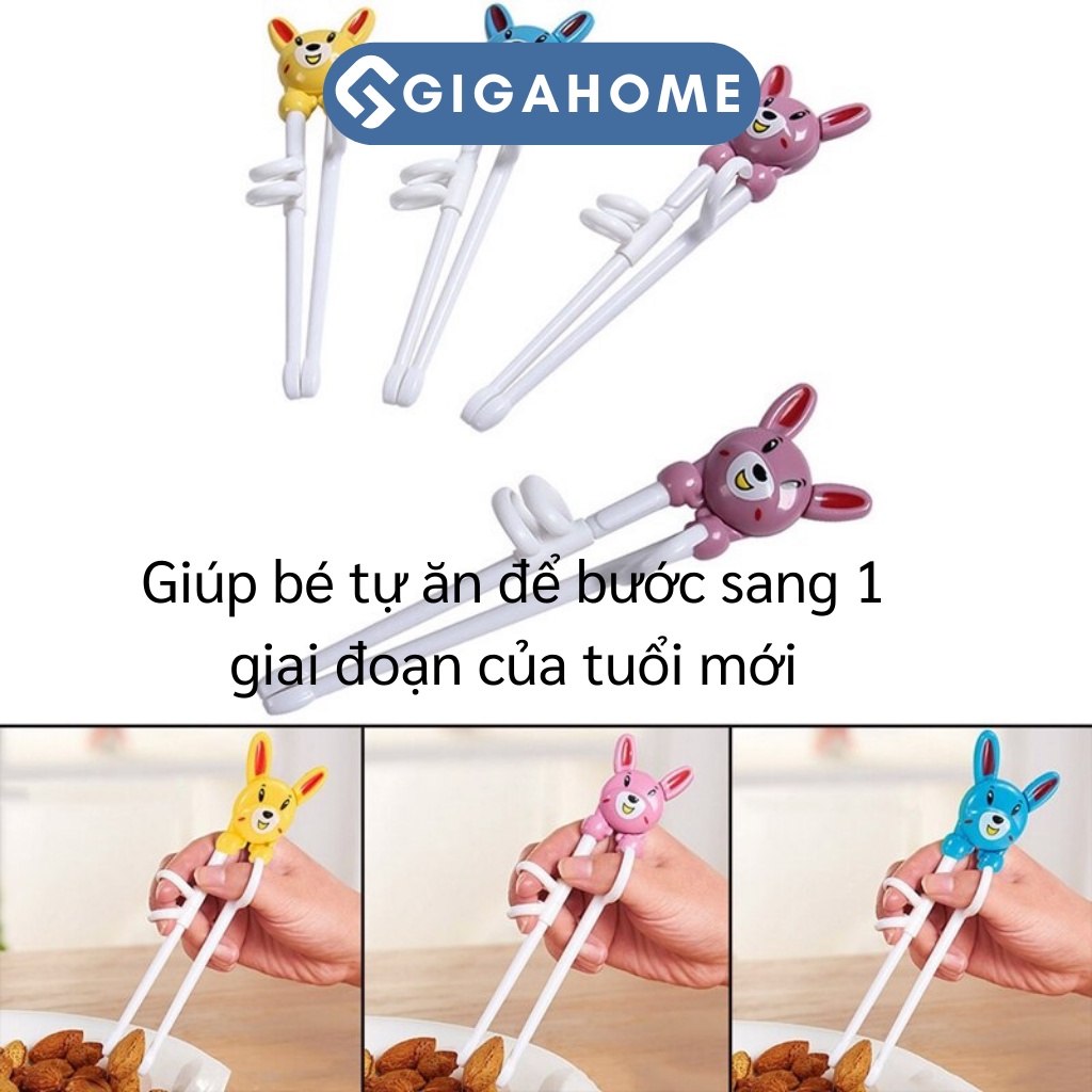 Đũa Tập Ăn Gắp Xỏ Ngón Hình Thú Đáng Yêu GIGAHOME 9887
