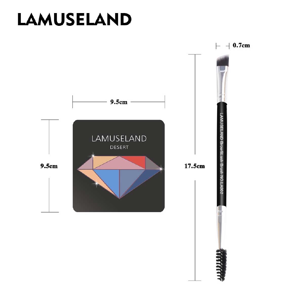 Bảng Phấn Mắt + Cọ Đánh Phấn Mắt LAMUSELAND LAS302 Trang Điểm Thời Thượng 40g | BigBuy360 - bigbuy360.vn