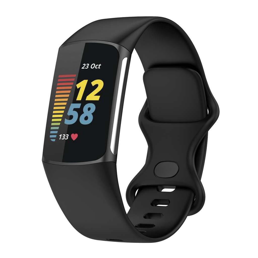 Dành cho Fitbit Charge 6 5 dây đeo silicone 2023 khóa mềm deisgn dây đeo đồng hồ thông minh thời trang