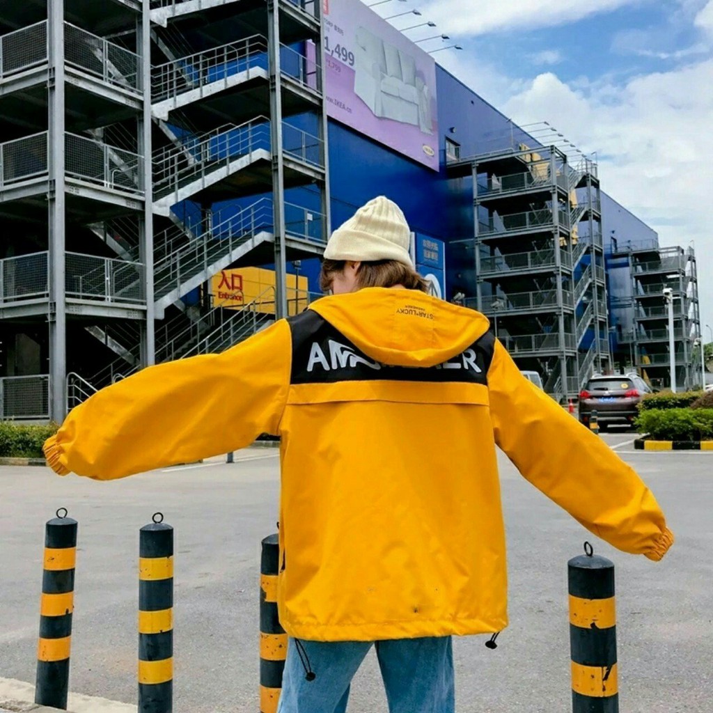 [Mã MASK2610K giảm 10K đơn từ 50K] [S01] Áo khoác dù nữ 2 lớp ANSWEAR form rộng cá tính - M050 | BigBuy360 - bigbuy360.vn