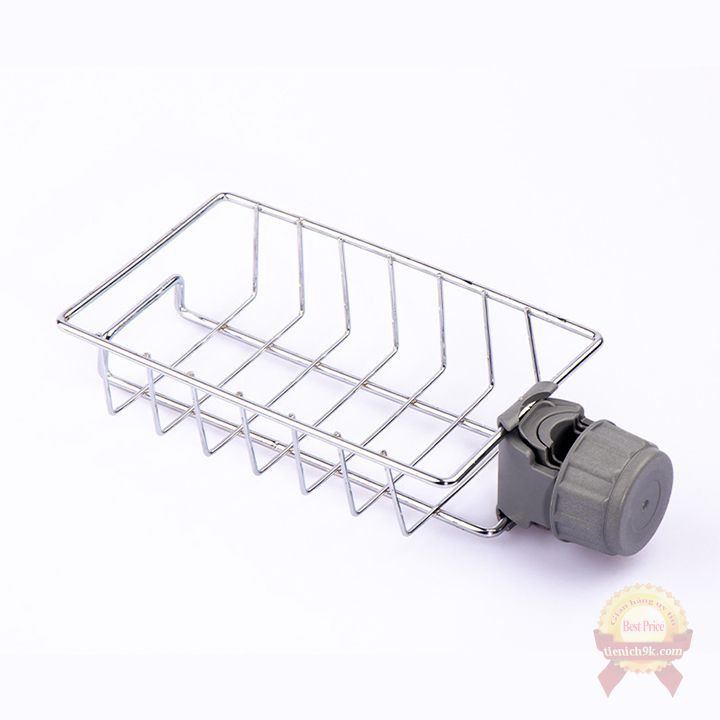 Kệ để đồ nhà tắm phòng bếp inox đa năng cài bồn rửa bát vòi sen, đựng xà phòng