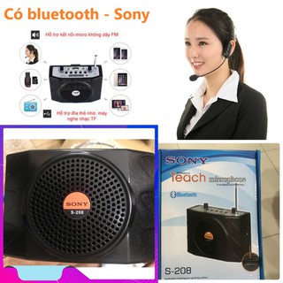 Máy trợ giảng, loa trợ giảng Sony S-208 có bluetooth, là bản nâng cấp từ model 898 1 thời, cải thiện âm thanh
