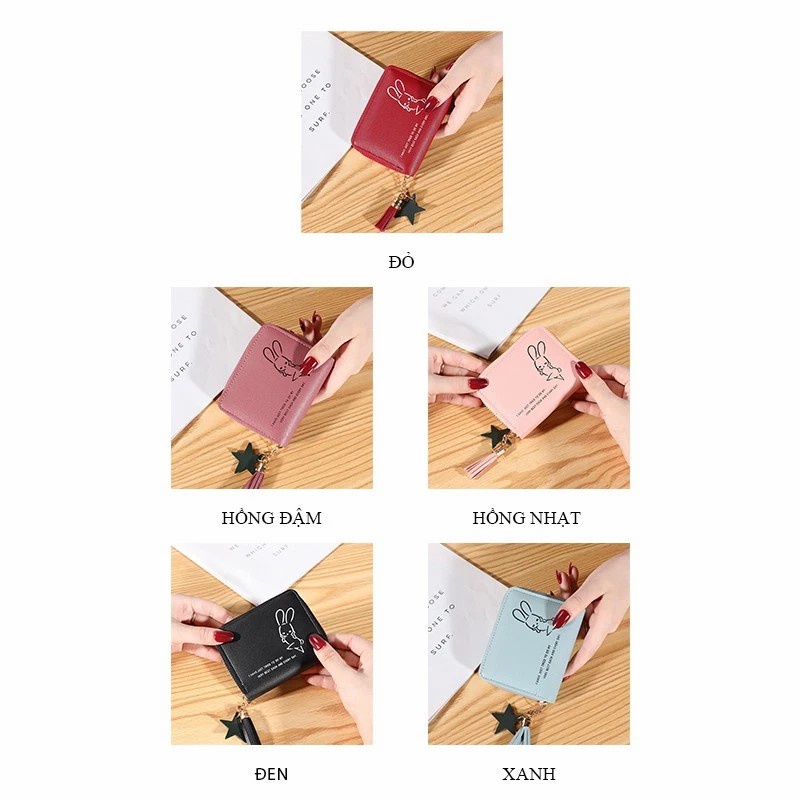【❣️GIÁ XƯỞNG】Ví Nữ Thời Trang Ngắn Cầm Tay Nhiều Ngăn Phong Cách Hàn Quốc VN09 YUUMI