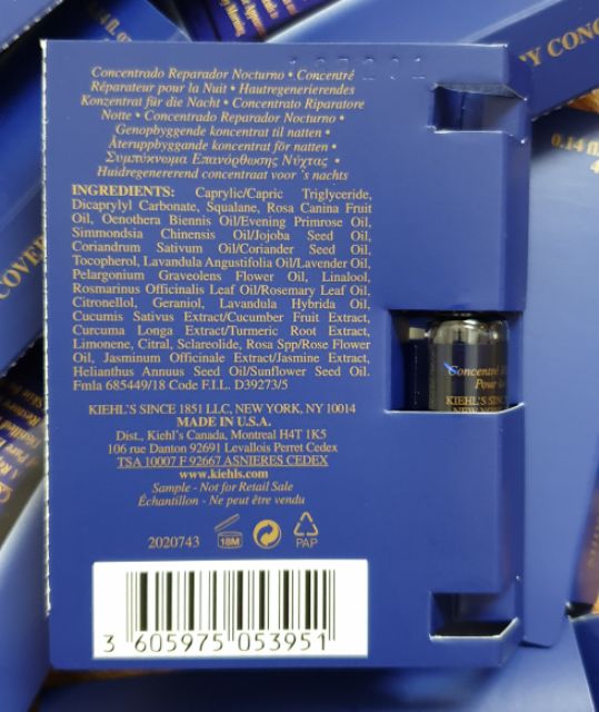 Tinh chất dưỡng phục hồi tái tạo da ban đêm 4ml