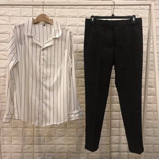 ÁO SƠMI SỌC CỔ VEST