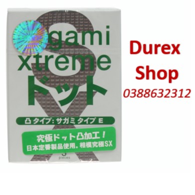 Bao cao su Gai, Siêu Mỏng Sagami Xtreme White - Hộp 3 chiếc