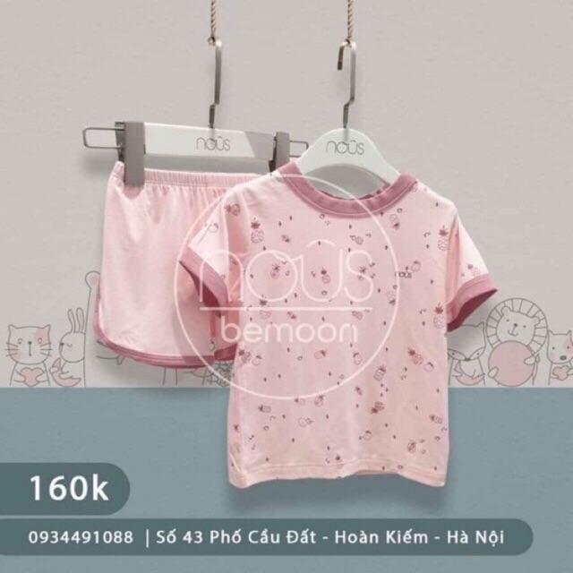 Bộ cộc cài vai nous ( 3m-4y )