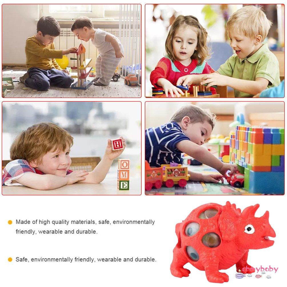 【OMB】 Squeeze Fidget Toy Squishy Toys Color Dinosaur Model Decompression Squeeze Toy