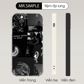 Ốp Lưng It's always in black Màu đen u buồn cho Iphone 5 6 7 8 Plus 11 12 Pro Max X Xr PAP20210456