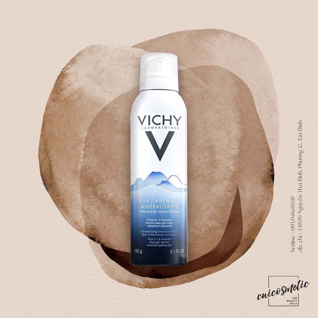 Xịt Khoáng Mặt Dưỡng Da VICHY Cấp Ẩm Cho Da Chống Lão Hóa Mineralizing Thermal Water