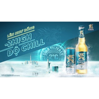 Lốc 6 lon bia sài gòn chill 330ml