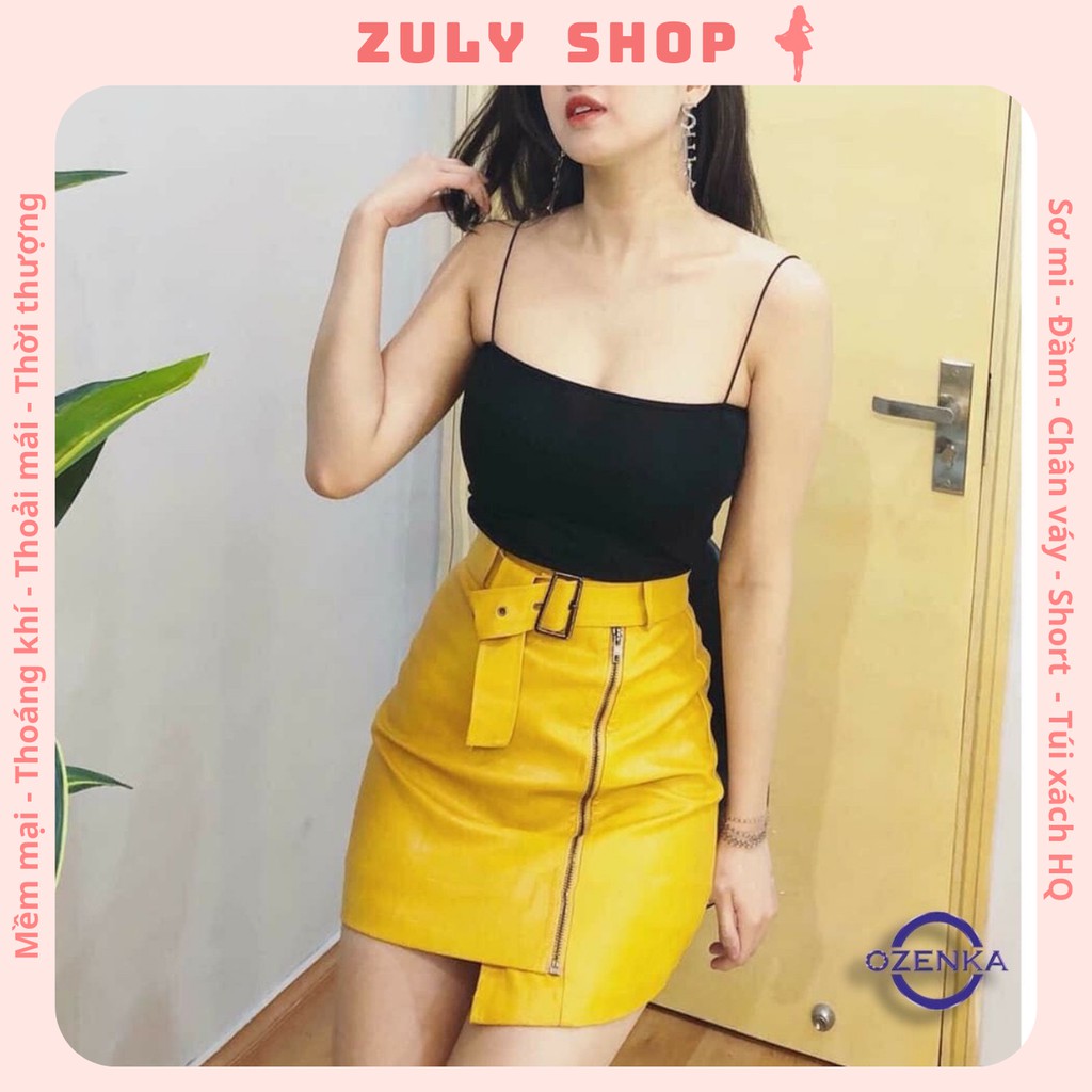 Áo 2 Dây Sợi Bún Body - 2 màu trắng - đen cực đẹp ZuLyShop