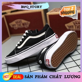 [FULLBOX] Giày V A N S nam nữ màu đen, giày thể thao giá rẻ