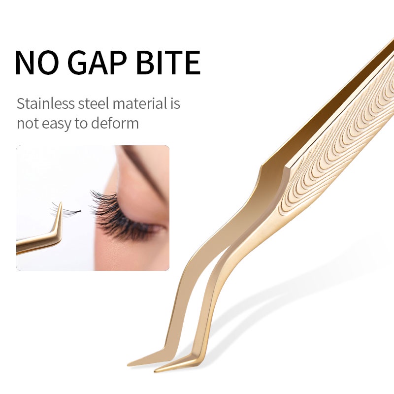 1 Nhíp Gắn Mi Giả Bằng Thép Không Gỉ Độ Chính Xác Cao Chống Tĩnh Điện