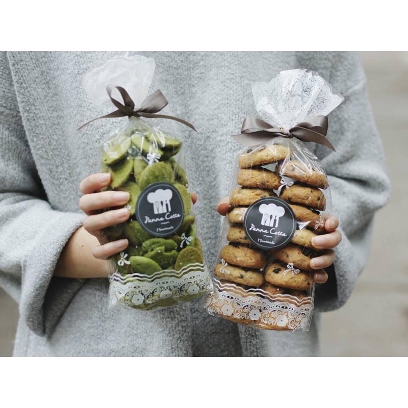 10 Túi ren trắng đựng bánh quy