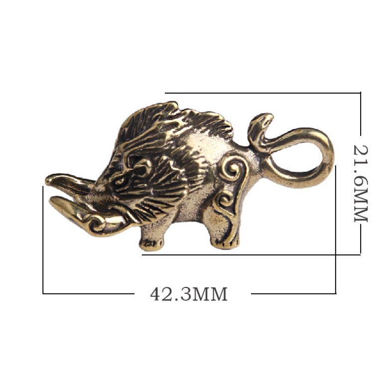 Tượng Lợn Rừng mini  🎁FREESHIP🎁Tượng Heo Rừng bằng đồng -Tượng heo phụ kiện trang trí tiểu cảnh