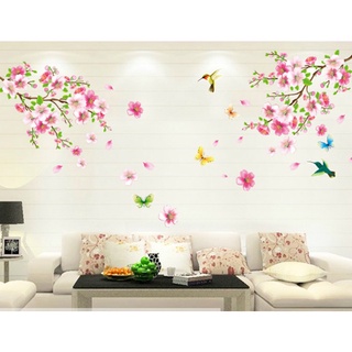 DECAL DÁN TƯỜNG CÀNH ĐÀO HỒNG 5