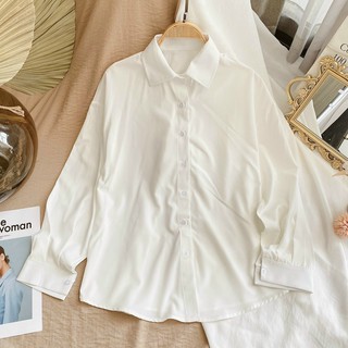 SET SƠ MI NỮ trắng kèm CROPTOP ghile đen