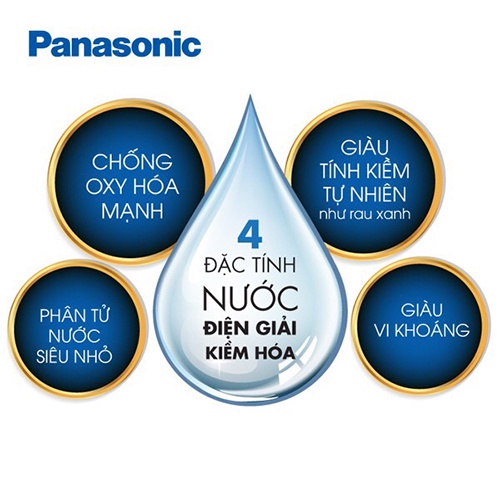 Máy Lọc Nước Điện Giải Ion Kiềm PANASONIC TK-AS66 -5 tấm điện cực tạo ra 7 loại nước