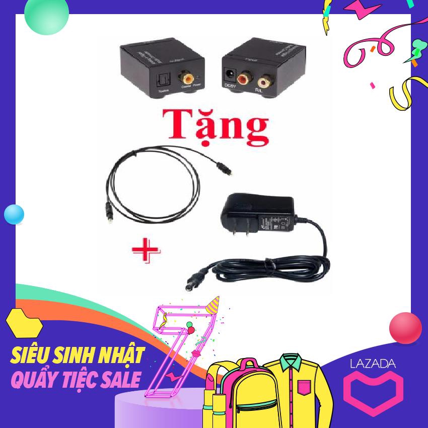 [Hàng nhập khẩu] Bộ chuyển đổi tín hiệu âm thanh tivi 4k optical sang loa , amply tặng kèm dây quang và nguồn