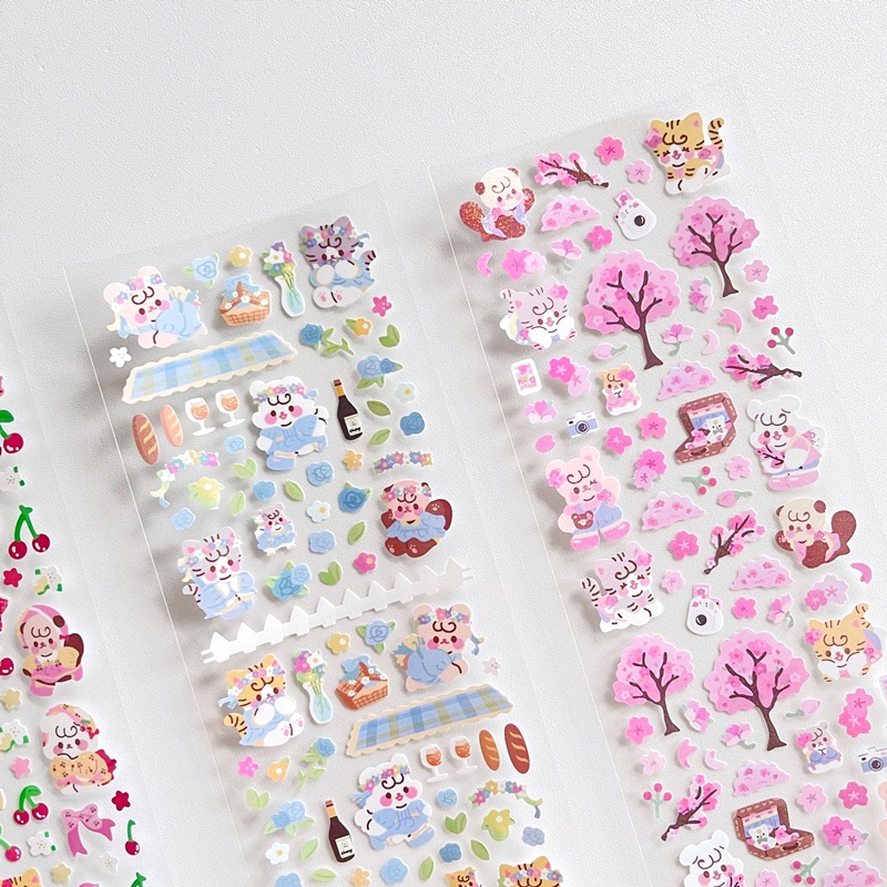 Flowertree 1 Bộ Sticker Trang Trí Cho Album Ảnh