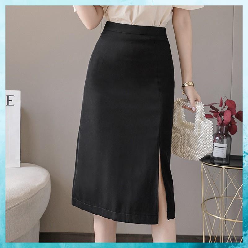 [FreeShip] Chân Váy Dài ulzzang Phong Cách Hàn Quốc, Chân Váy Chữ A Dài Xẻ Tà | BigBuy360 - bigbuy360.vn