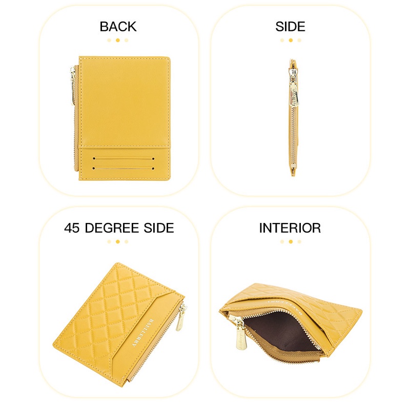 Ví Mini Nữ Hàng Hiệu BAELLERRY Nhỏ Xinh Mỏng Nhẹ Chứa Thẻ Xe, Thẻ Ngân Hàng - NR079