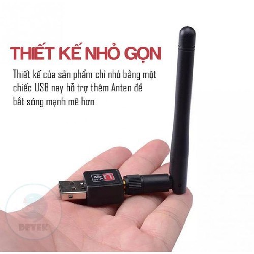 SIÊU HOT  Bộ USB thu Wifi cho máy tính 802.11 có Anten