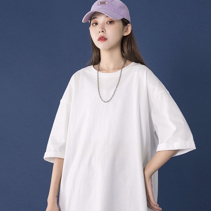 [ Có Ảnh Thật ] Áo thun tay lỡ form rộng unisex - Áo phông nam nữ oversize - T shirt trơn basic