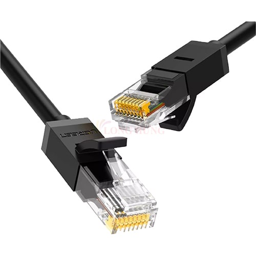 Cáp mạng dạng tròn đen đúc sẵn Ugreen Cat6 UTP 26AWG Lan Cable NW102 - Hàng chính hãng