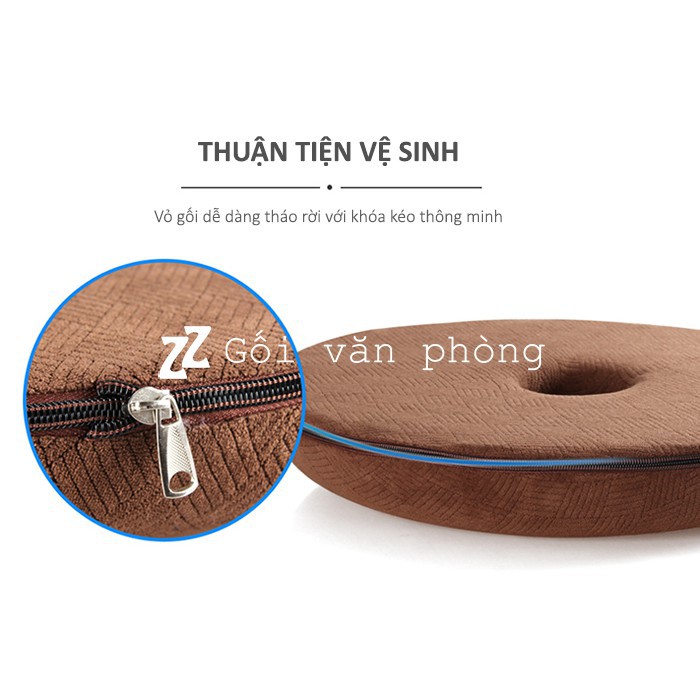 Gối Lót Ghế Ngồi Y Tế Cho Người Bệnh Trĩ, Chống Ê Nhức Mông ZURI PILLOW - GLM06