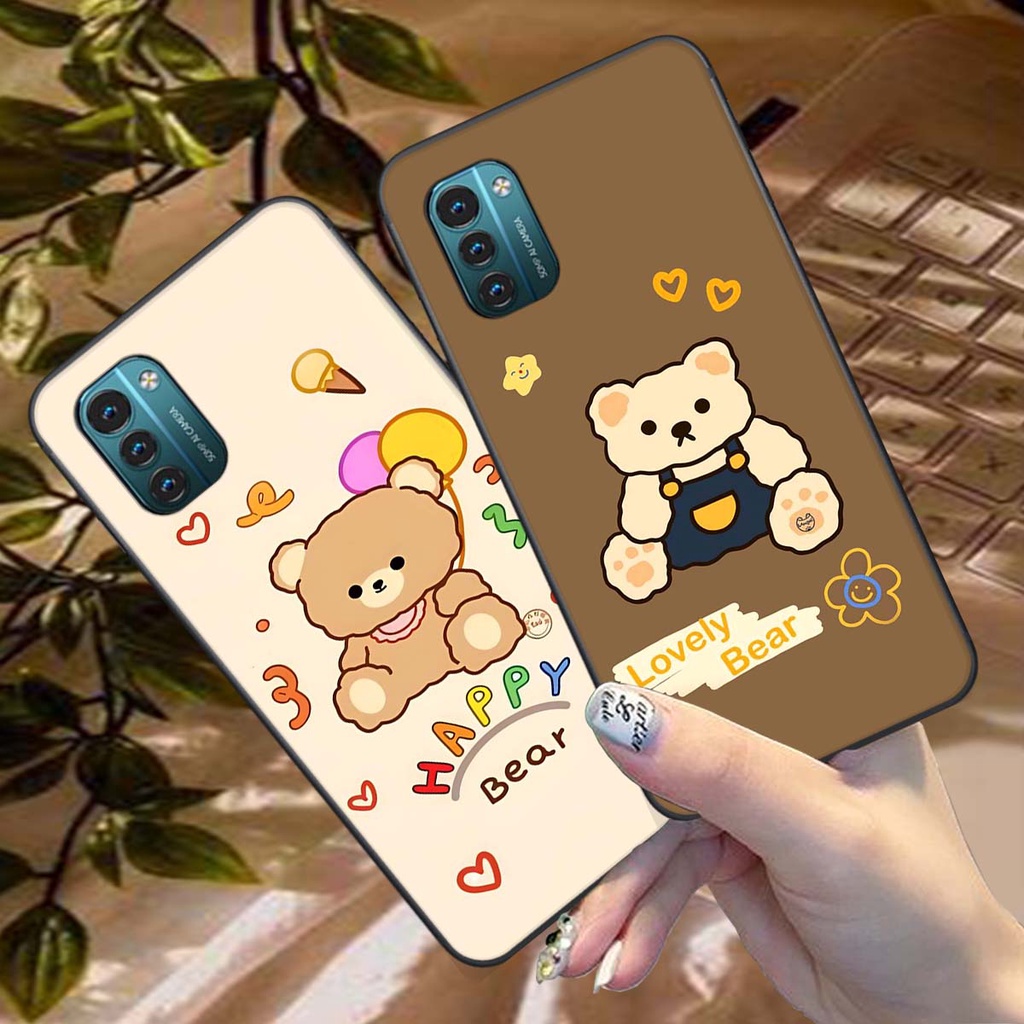 Ốp lưng điện thoại nokia g21 in hình gấu cute, dễ thương