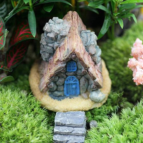 Mô hình ngôi nhà bằng đá mini trang trí sân vườn