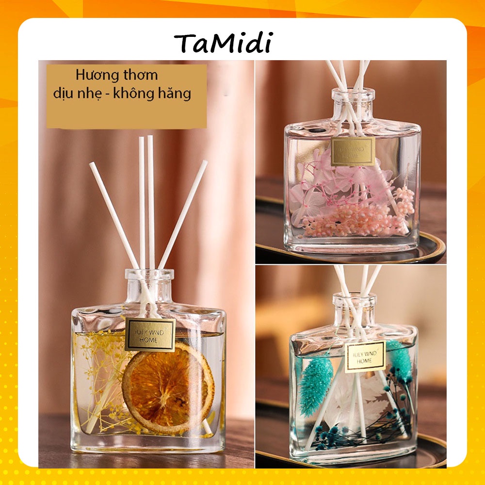 Tinh Dầu Thơm Phòng Thiên Nhiên 120ml Que Gỗ Tự Khuếch Tán khử mùi không khí- TaMidi