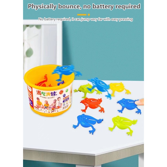 Đồ Chơi Giáo Dục Ếch Bouncing Mini Bằng Nhựa Cho Trẻ Em