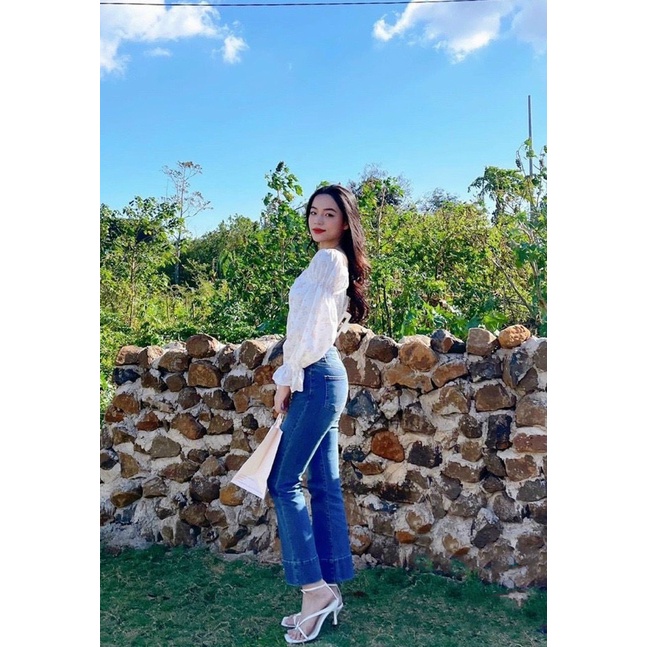 Quần jean nữ ống suông trơn co giãn , chất liệu jean cotton mềm mịn, bền đẹp AnNgo - AT181