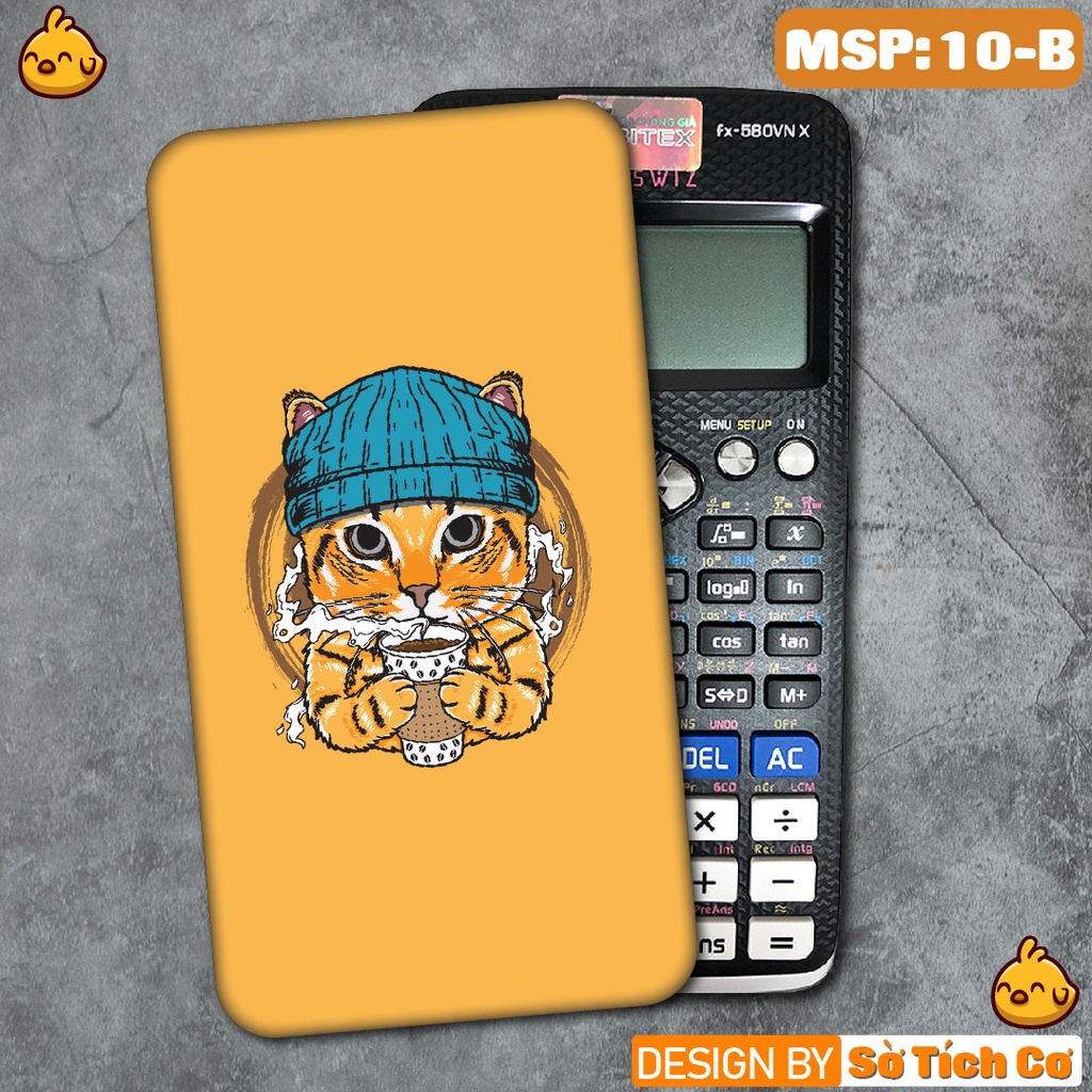 Miếng decal dán máy tính fx-570, fx-580, fx-880, Casio, Vinacal,... Cute Cat 1 MSP: 10