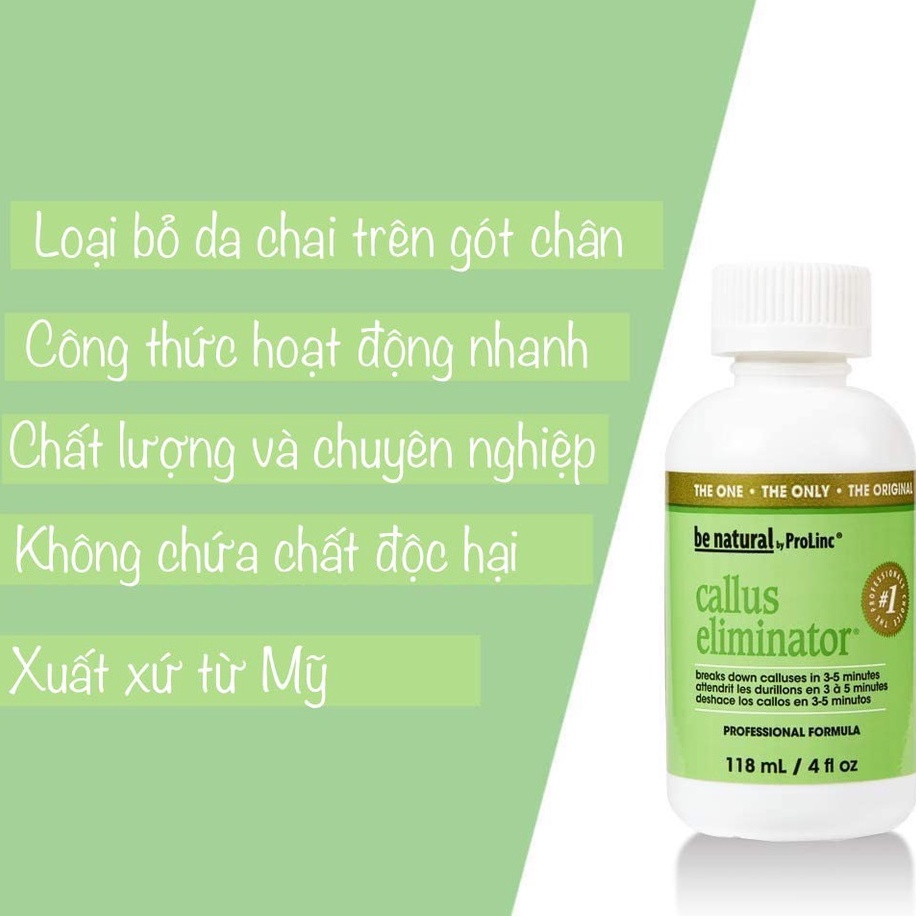 Dung Dịch Chà Gót Callus Eliminator + Dưỡng,Cây chà gót chuyên dụng.