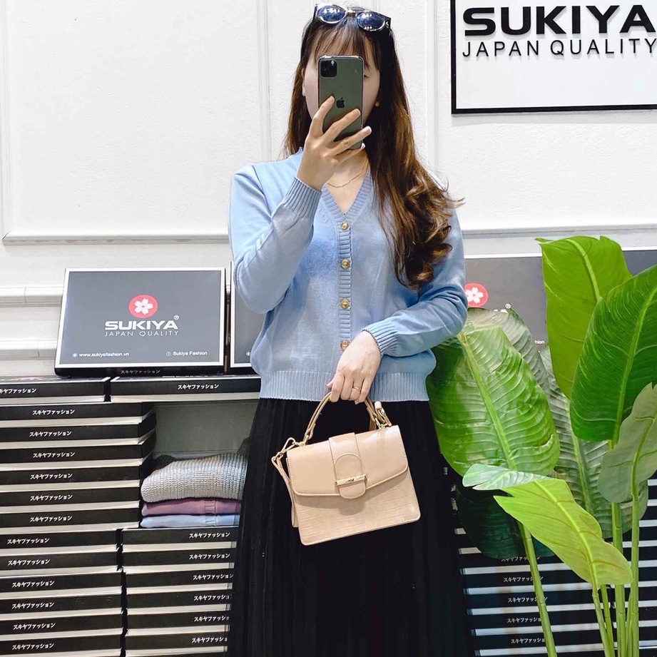 Áo Len Nữ Cardigan Dễ Thương SUKIYA Chất Liệu Len Cao Cấp Mềm Mại AL33 | BigBuy360 - bigbuy360.vn