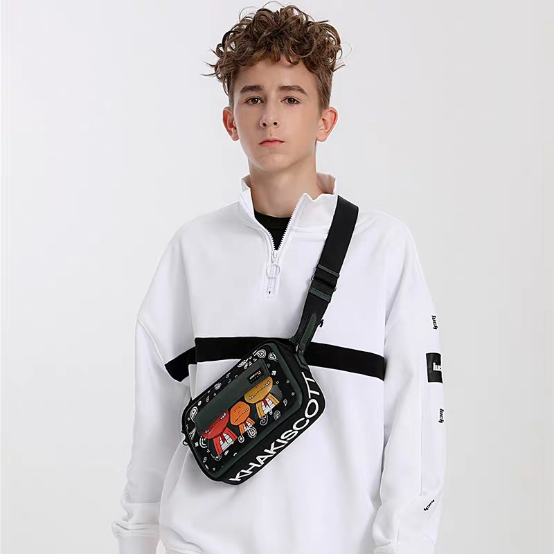 Túi Xách Đeo Chéo Khủng Long Xanh Thời Trang Nam Nữ Unisex Gudi Studio