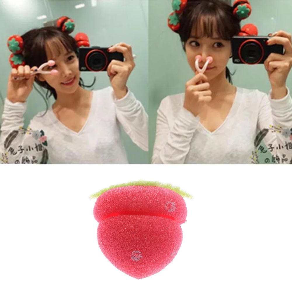 Set 12 Lô Cuốn Tóc Hình Quả Dâu Mềm Mại