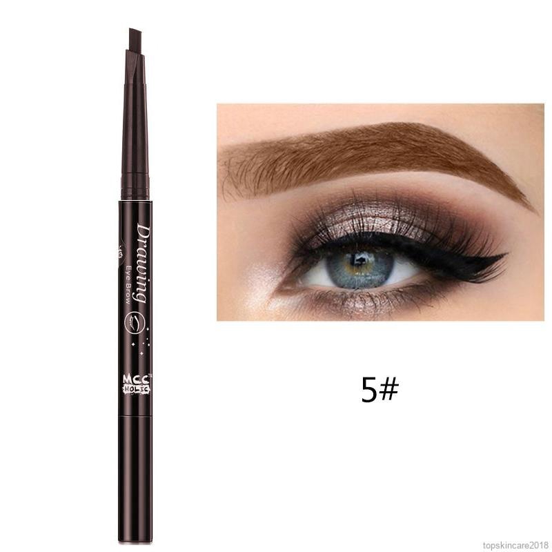 Bút kẻ lông mày dạng xoay tự động thiết kế 2 đầu chống nước | BigBuy360 - bigbuy360.vn