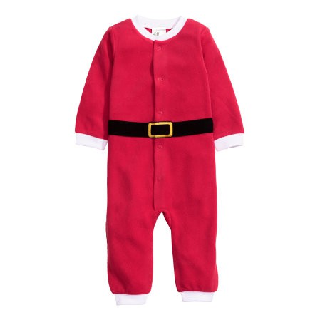 SALE_Set Áo liên quần Noel Noen H M H&amp;M kèm mũ cho bé_ hàng chính hãng authentic