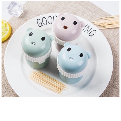 Hộp Đựng Tăm,Lọ Tăm, Hình Gấu Đáng Yêu