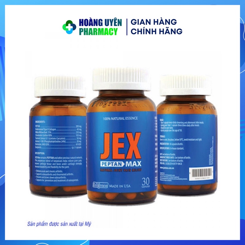 Jex Max - Hộp 30 viên giúp tái tạo sụn khớp