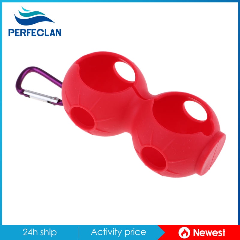 Giá Đỡ Bóng Golf 2 Lỗ Kèm Kẹp Giữ Siêu Bền Tiện Dụng